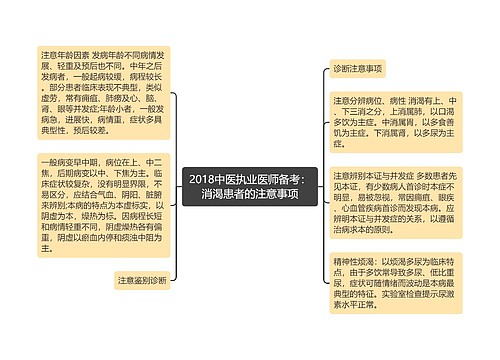 2018中医执业医师备考：消渴患者的注意事项