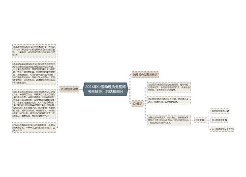 2014年中医助理执业医师考生辅导：肺结核部分