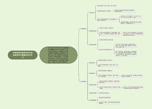 初级药师中药师考试中成药解表剂中重要知识点学习