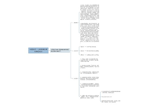 中医知识：心系疾病的病机病证知识