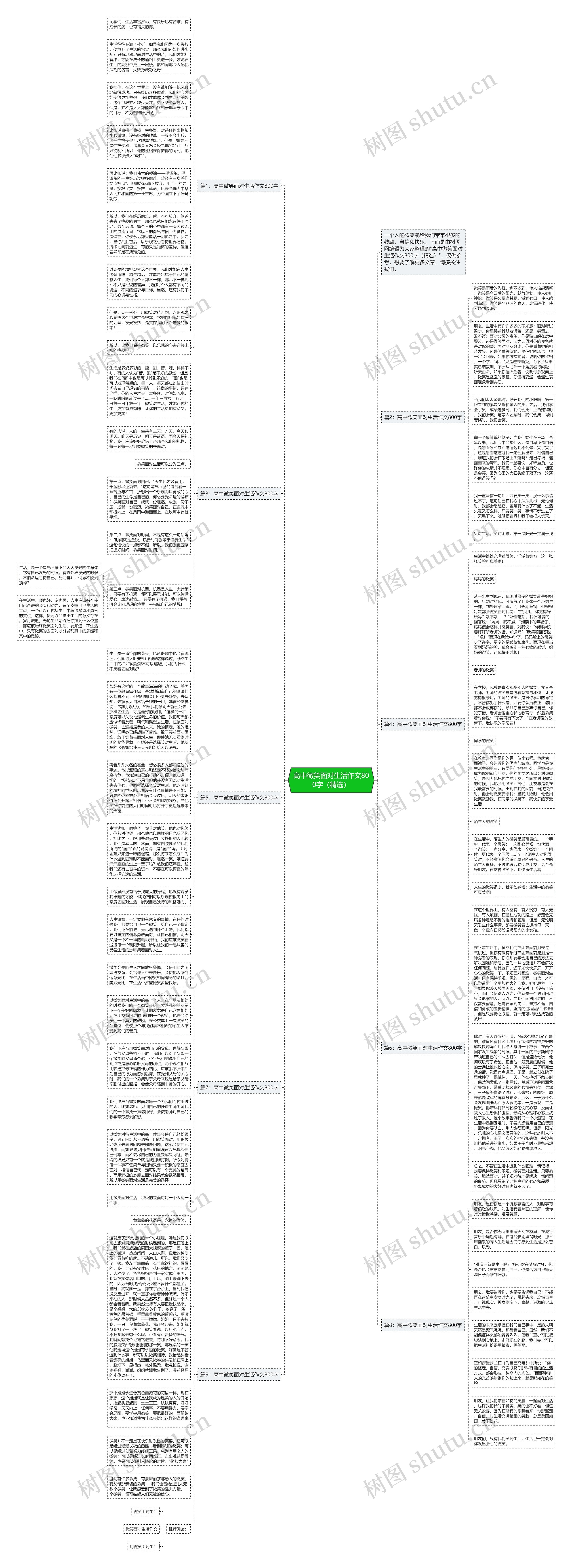 高中微笑面对生活作文800字（精选）