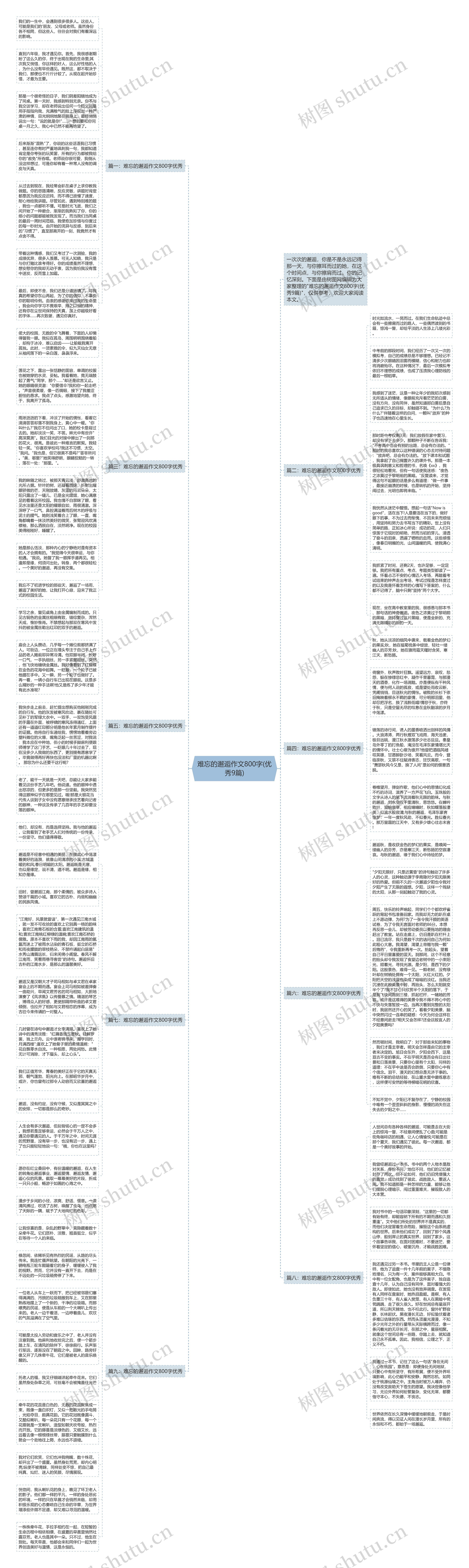 难忘的邂逅作文800字(优秀9篇)思维导图