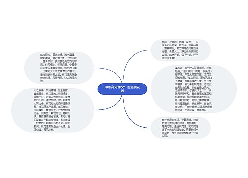 中考高分作文：走进桃花源