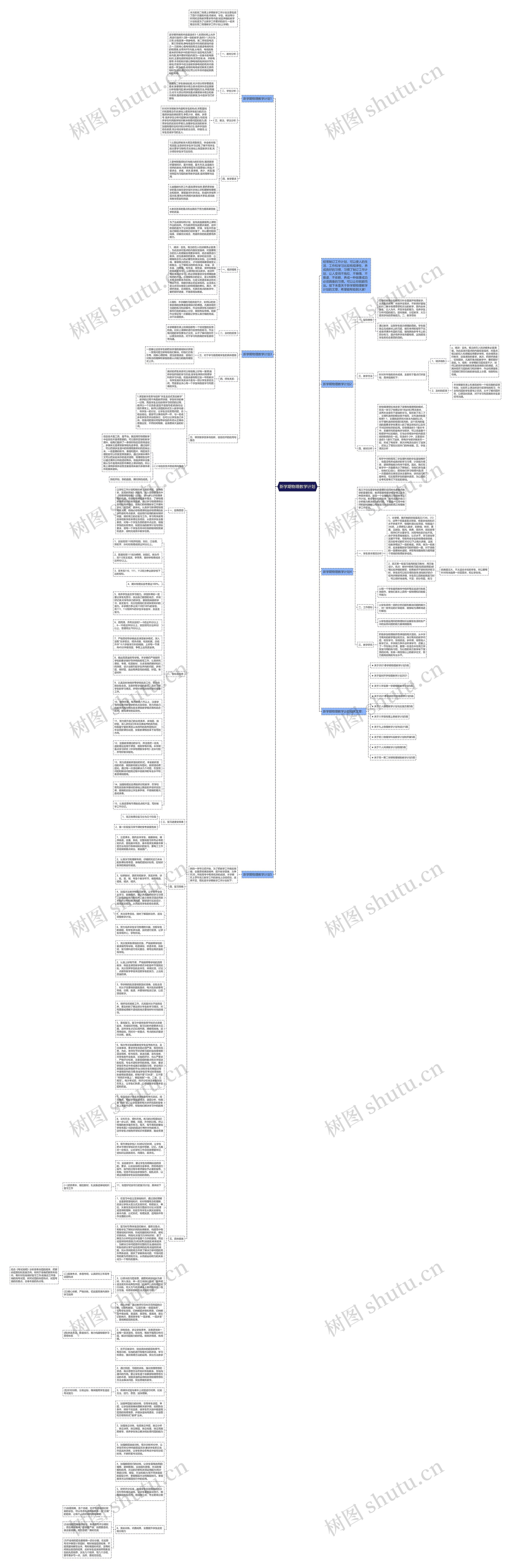 新学期物理教学计划思维导图