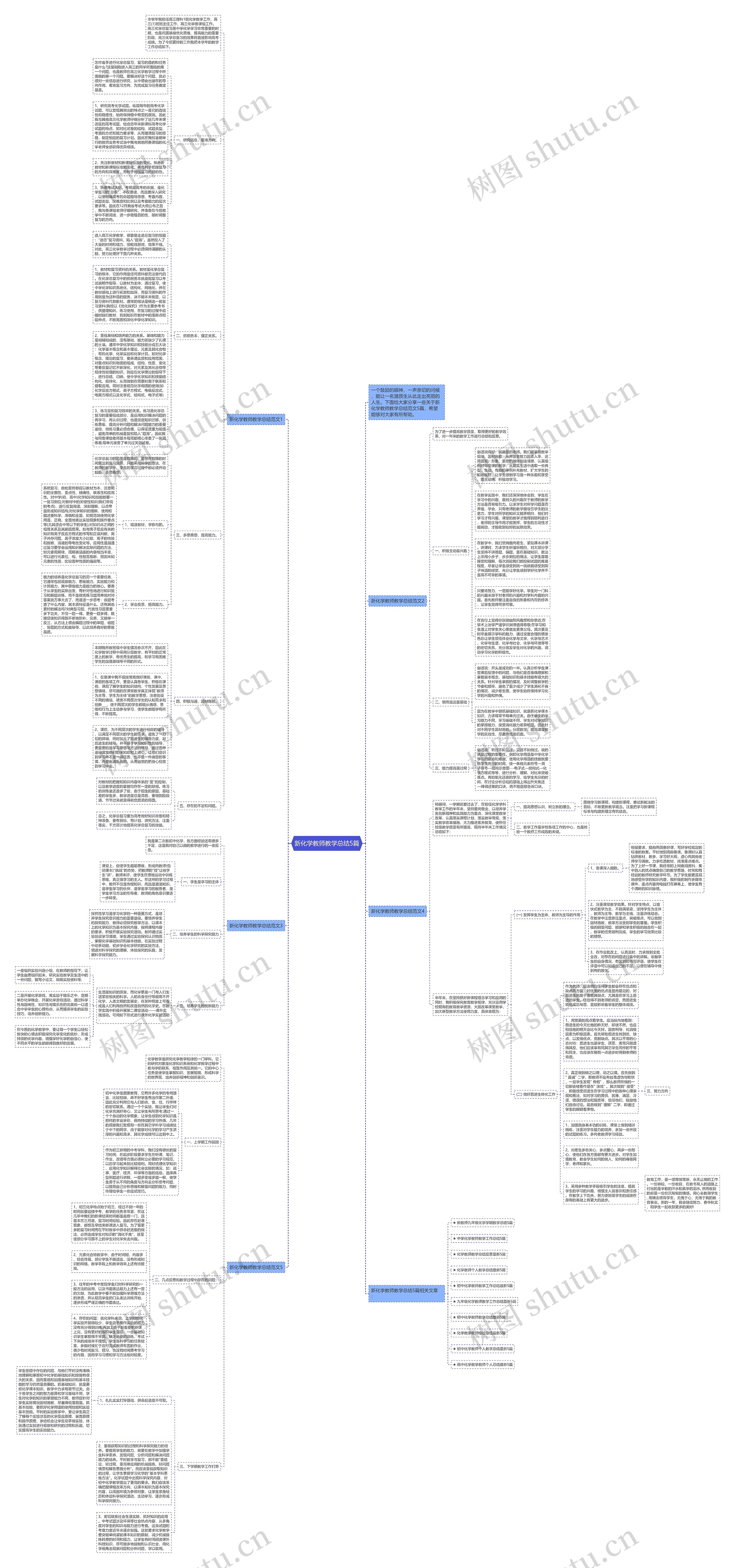 新化学教师教学总结5篇思维导图