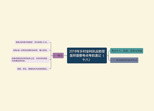 2018年乡村全科执业助理医师重要考点考前速记（十八）