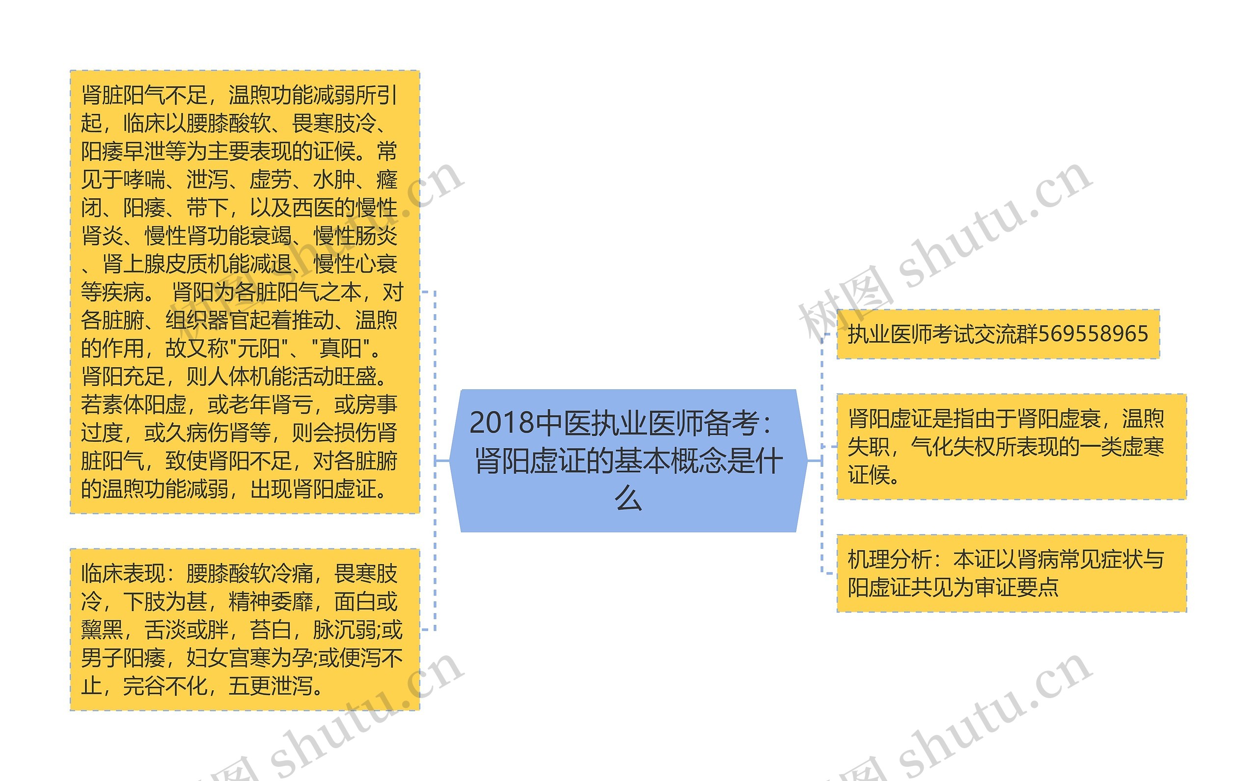 2018中医执业医师备考：肾阳虚证的基本概念是什么思维导图