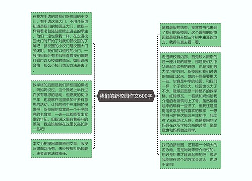 我们的新校园作文600字