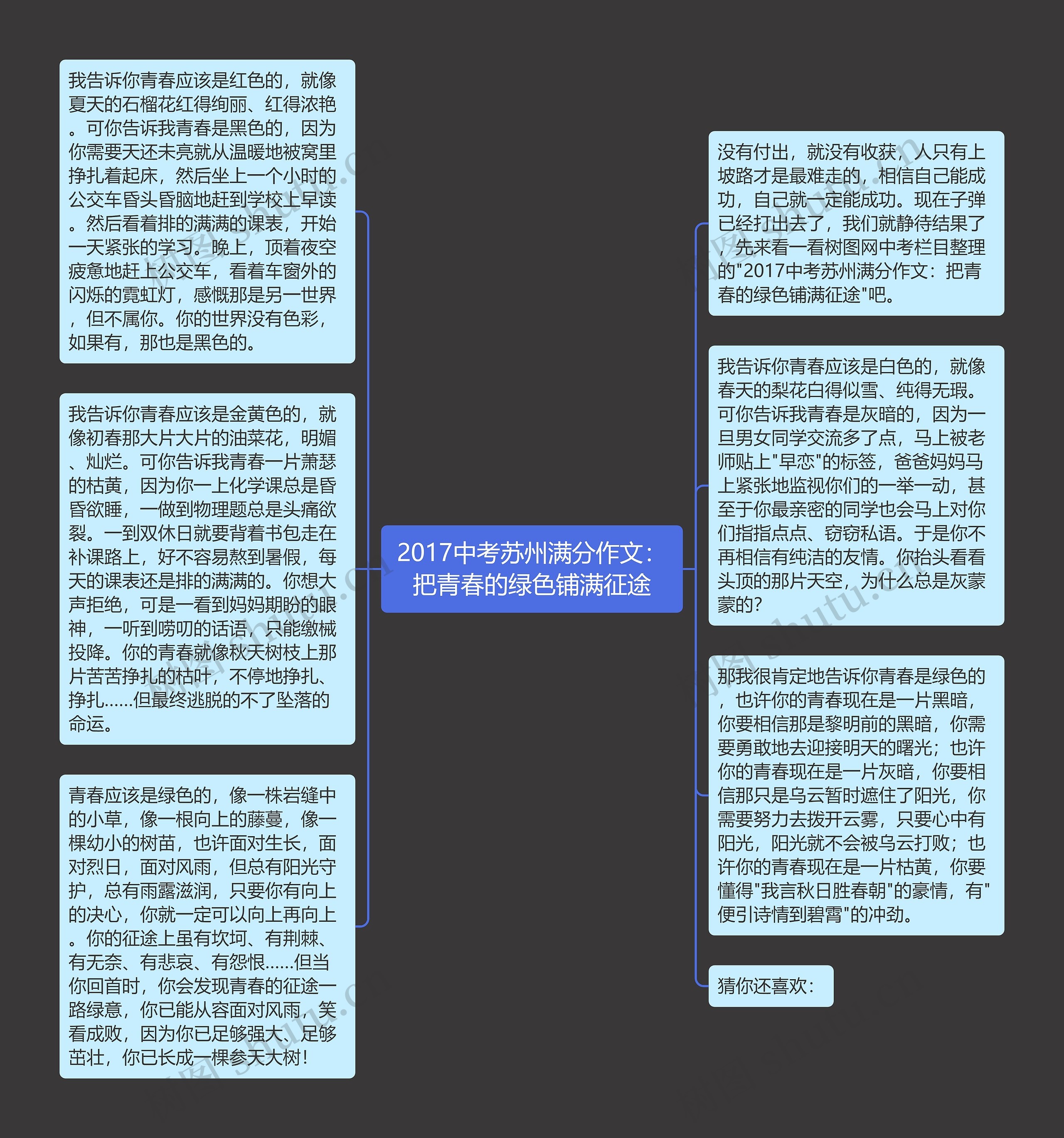 2017中考苏州满分作文：把青春的绿色铺满征途