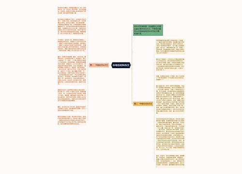 中考的材料作文