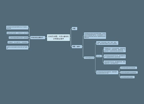 总结及例题：休克-基础知识病理生理学