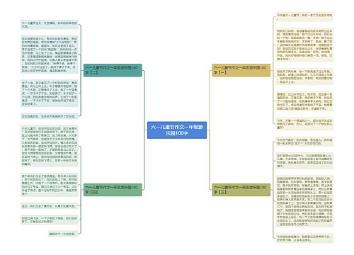 六一儿童节作文一年级游乐园100字