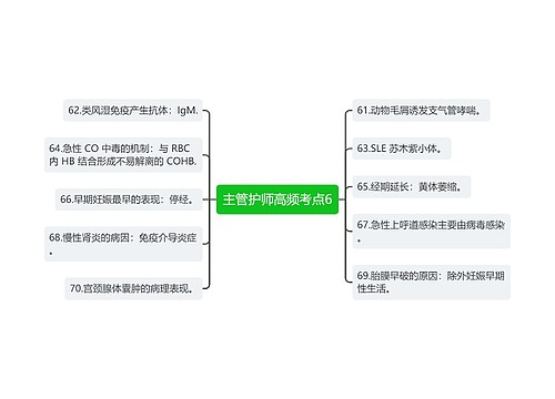 主管护师高频考点6