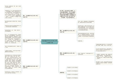 我的爱好作文200字小学二年级下册