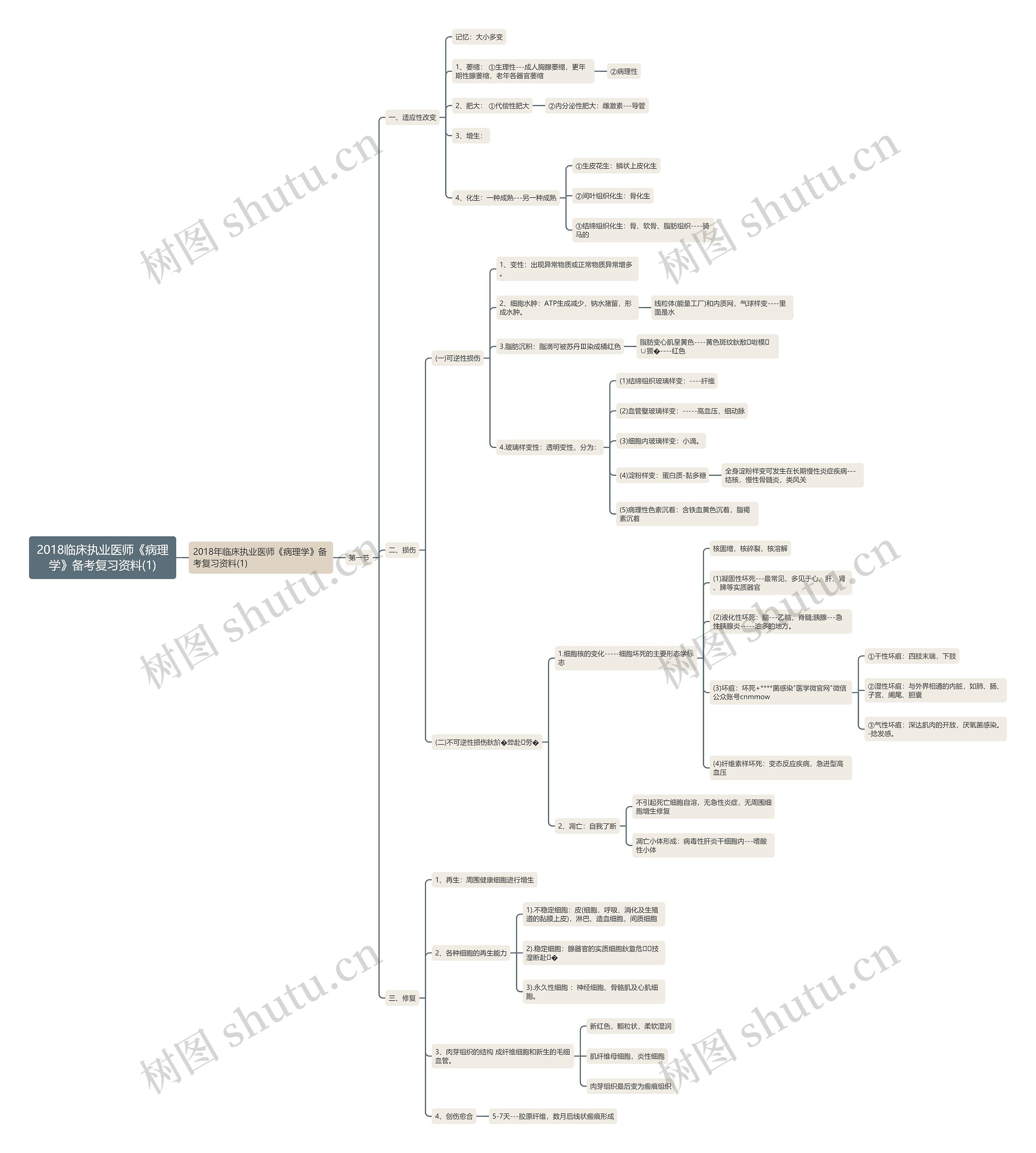 2018临床执业医师《病理学》备考复习资料(1)