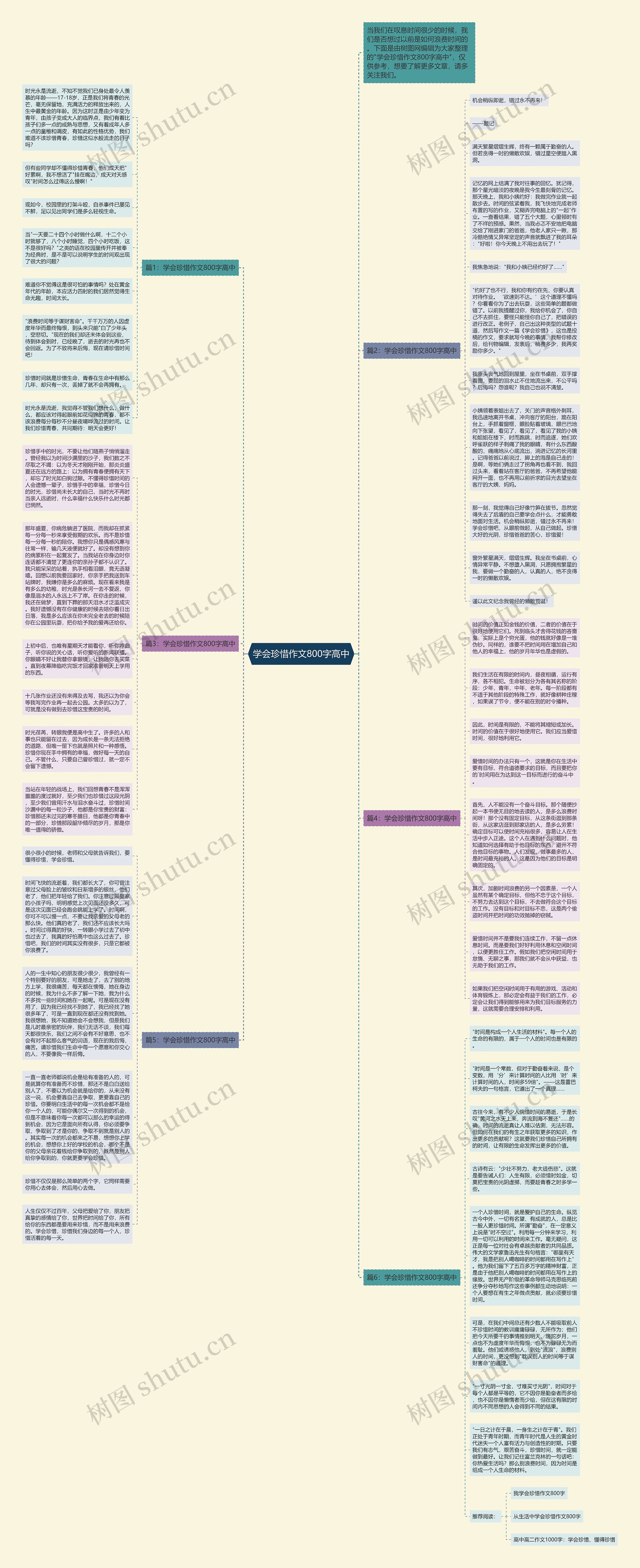 学会珍惜作文800字高中思维导图