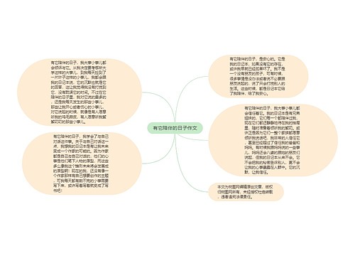 有它陪伴的日子作文