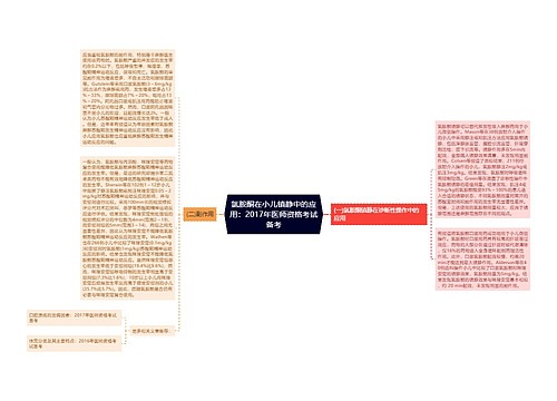 氯胺酮在小儿镇静中的应用：2017年医师资格考试备考