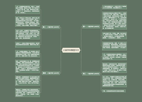 小猪学样看图作文