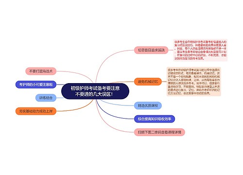 初级护师考试备考要注意不要进的几大误区！