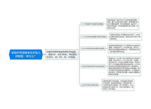 初级护师资格考试中有几种题型，考什么？