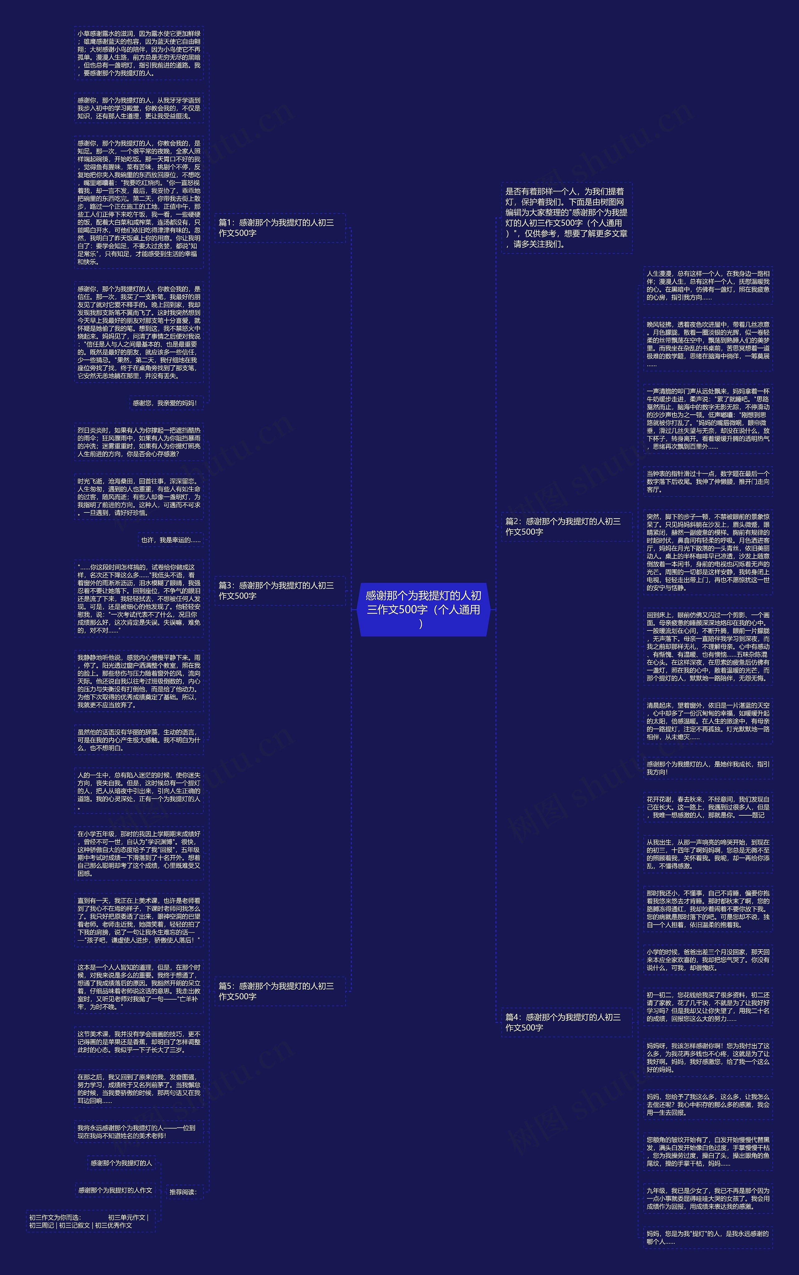 感谢那个为我提灯的人初三作文500字（个人通用）