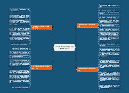一本有魔法的书作文400字想象三年级