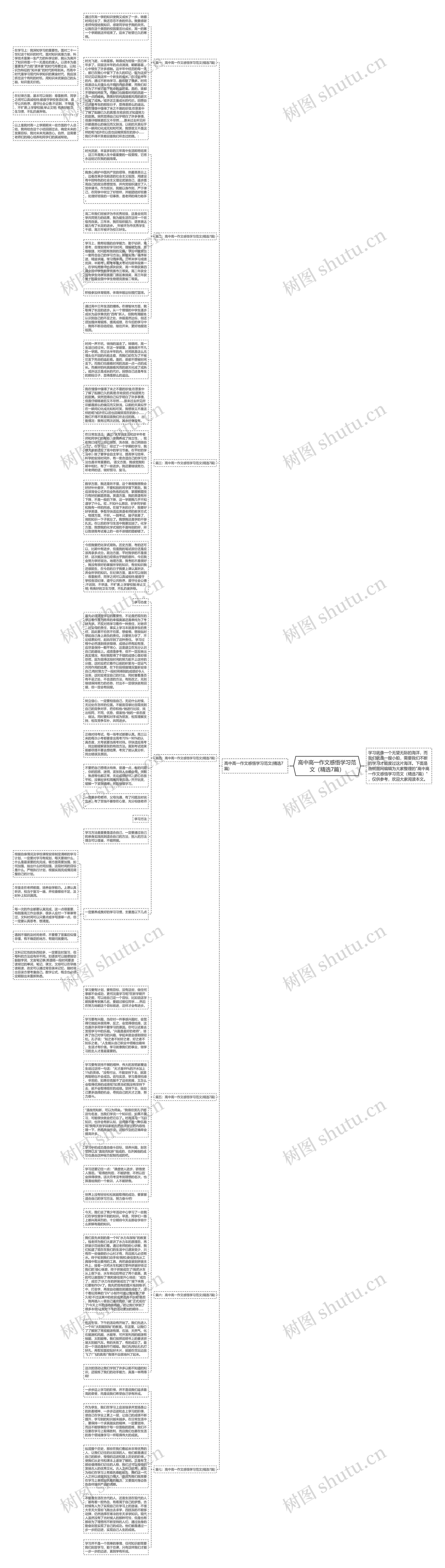 高中高一作文感悟学习范文（精选7篇）