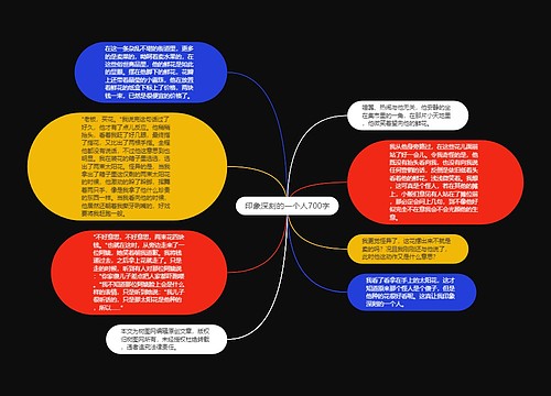 印象深刻的一个人700字