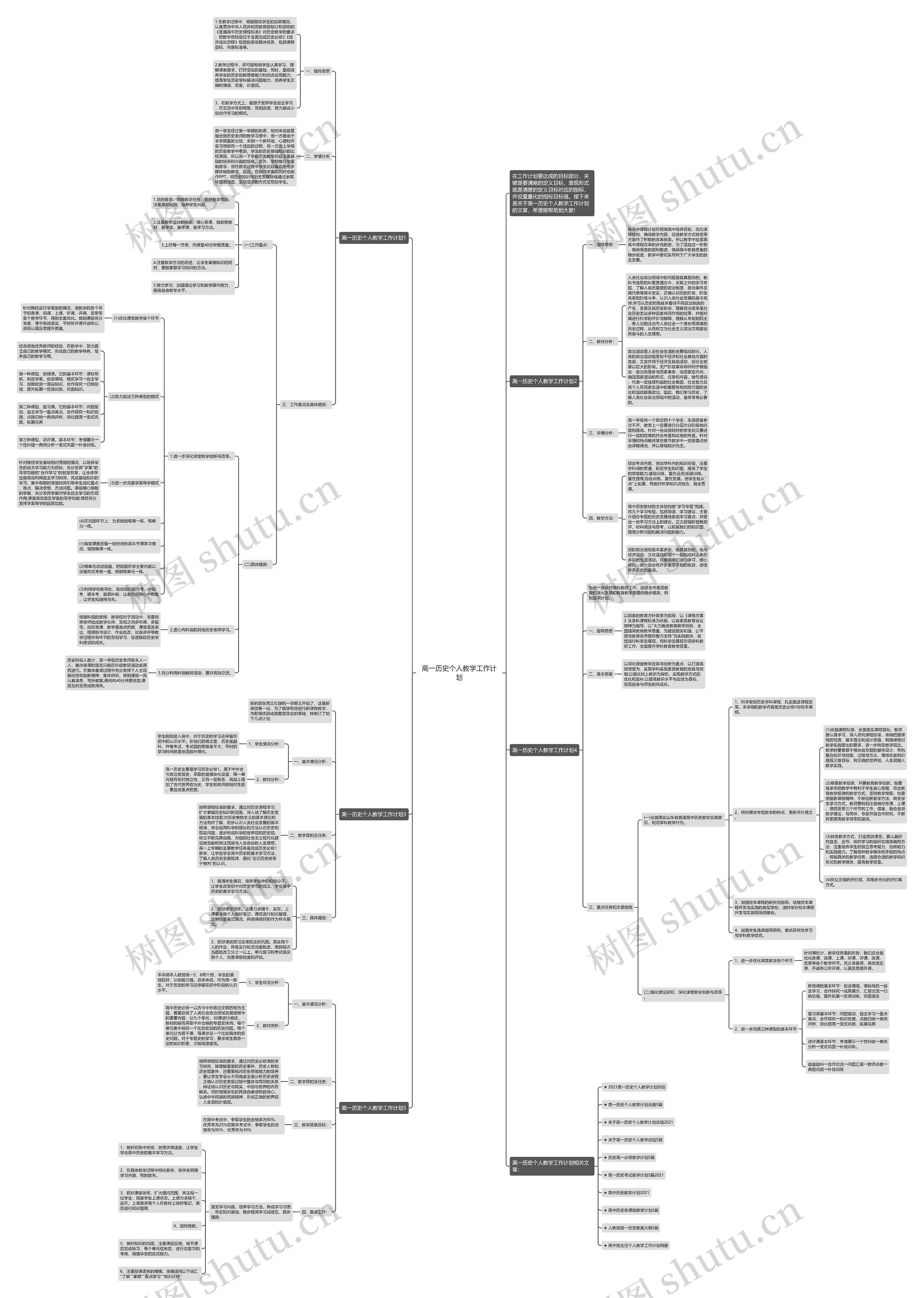 高一历史个人教学工作计划