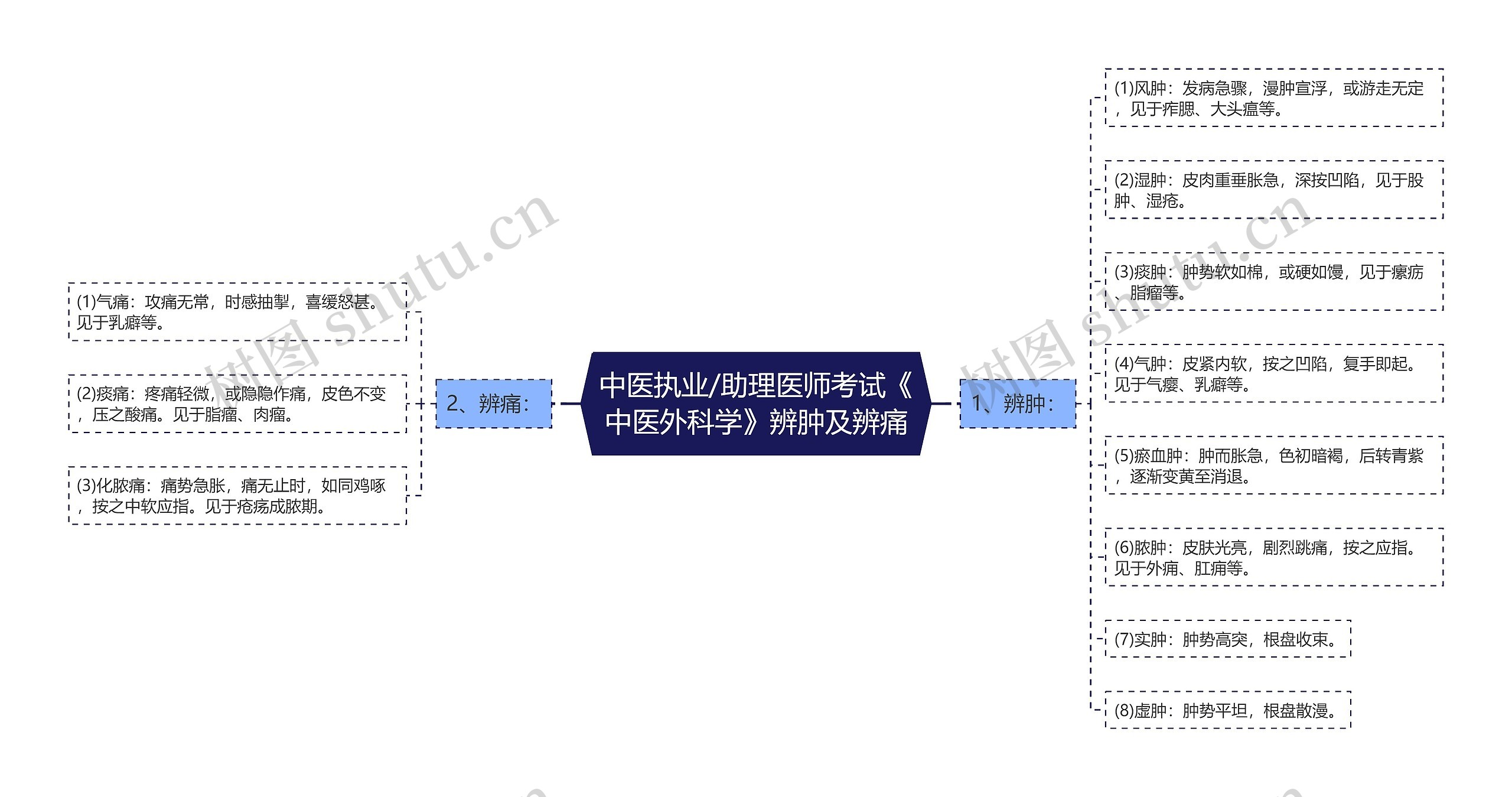 中医执业/助理医师考试《中医外科学》辨肿及辨痛