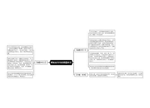 帮助老爷爷的看图作文