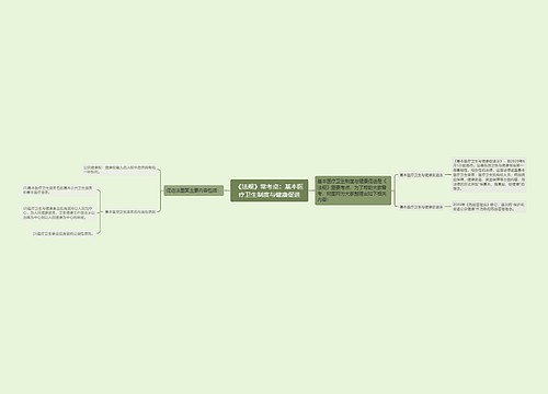 《法规》常考点：基本医疗卫生制度与健康促进