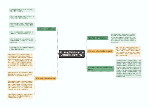 2019年初级护师备考：考试高频知识点整理（8）