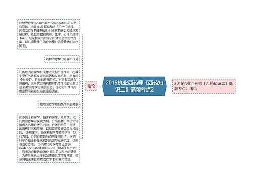 2015执业西药师《西药知识二》高频考点2