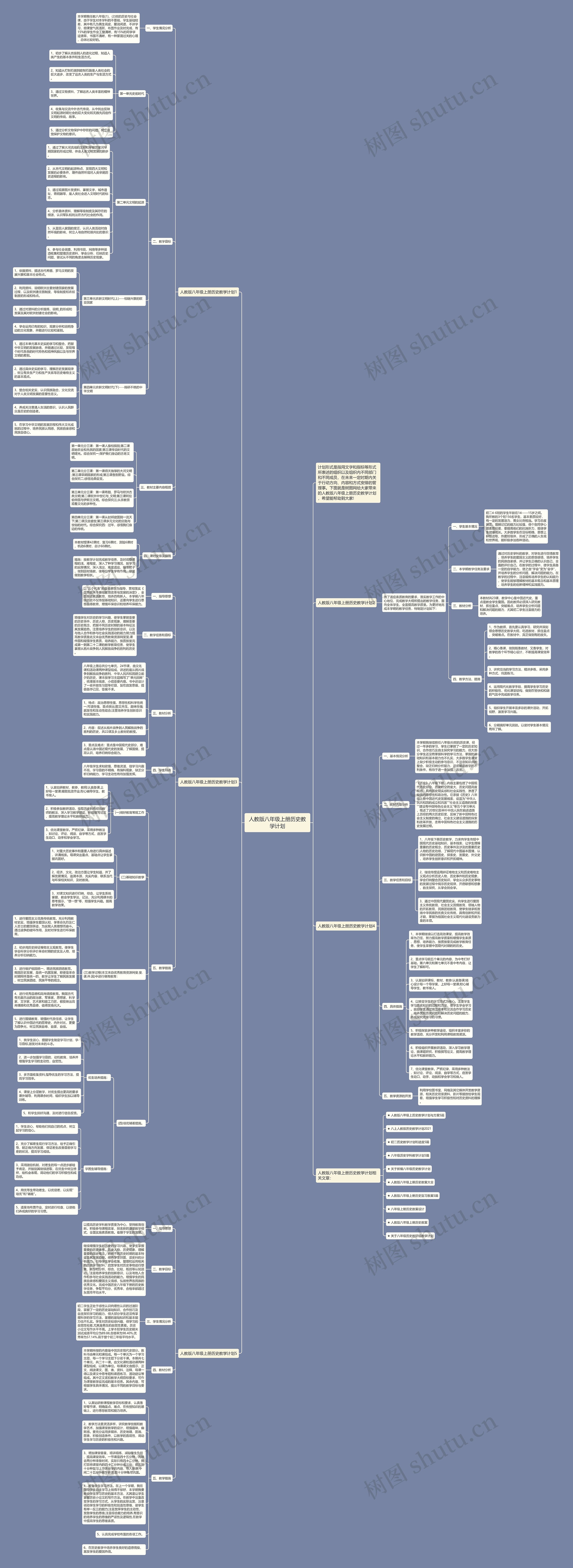 人教版八年级上册历史教学计划