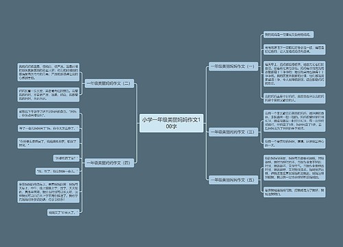 小学一年级美丽妈妈作文100字