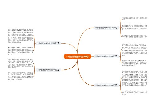 一件感动的事作文100字