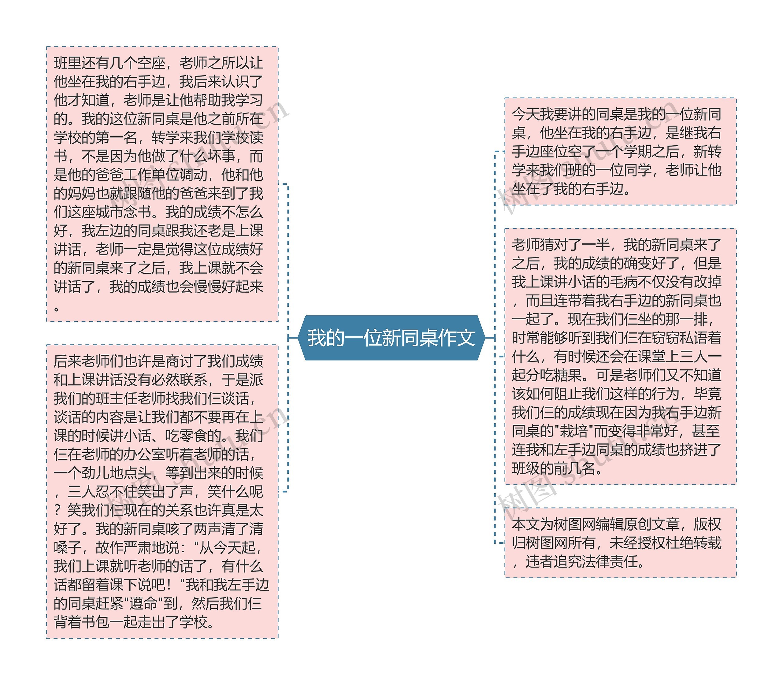我的一位新同桌作文