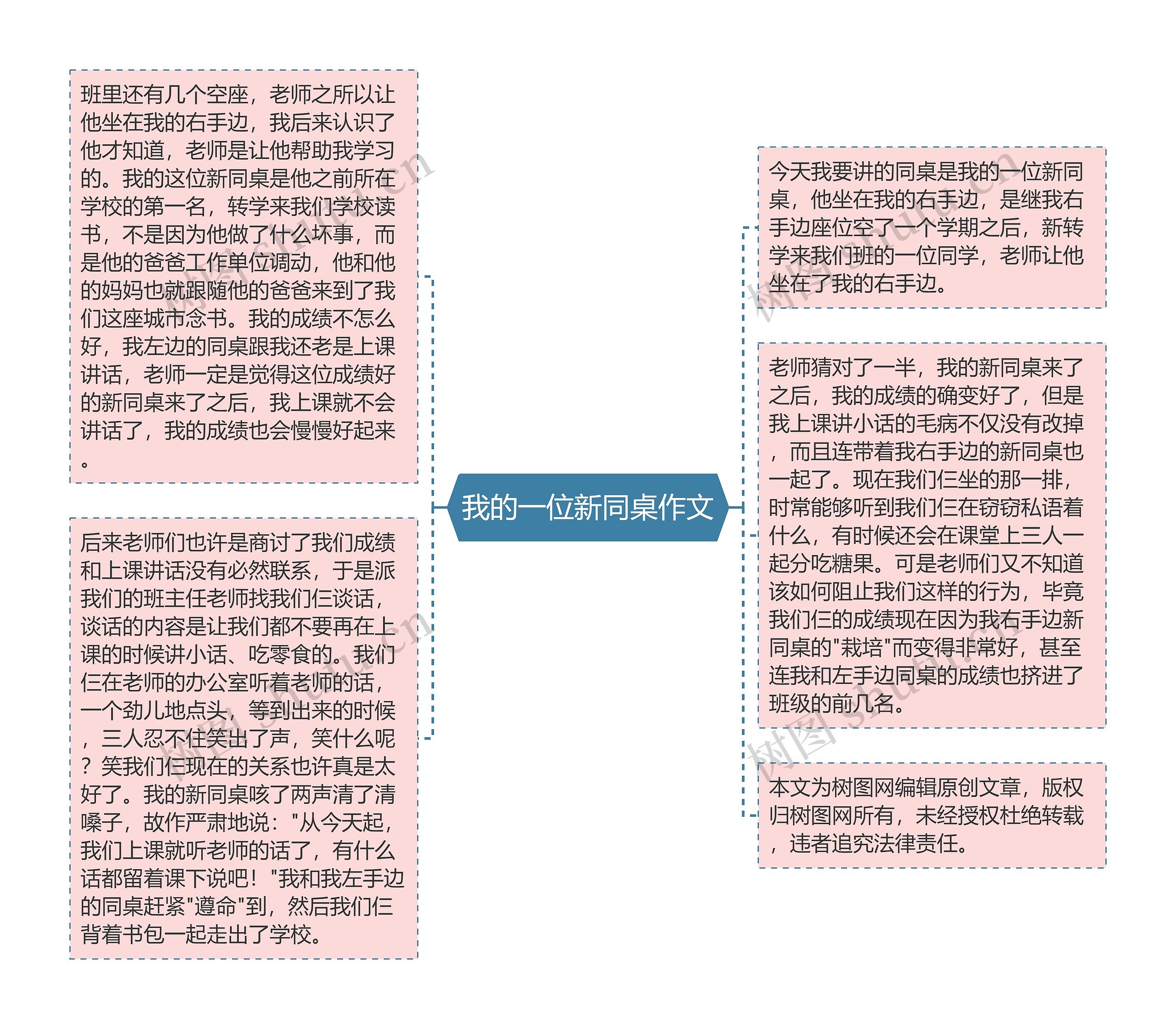 我的一位新同桌作文