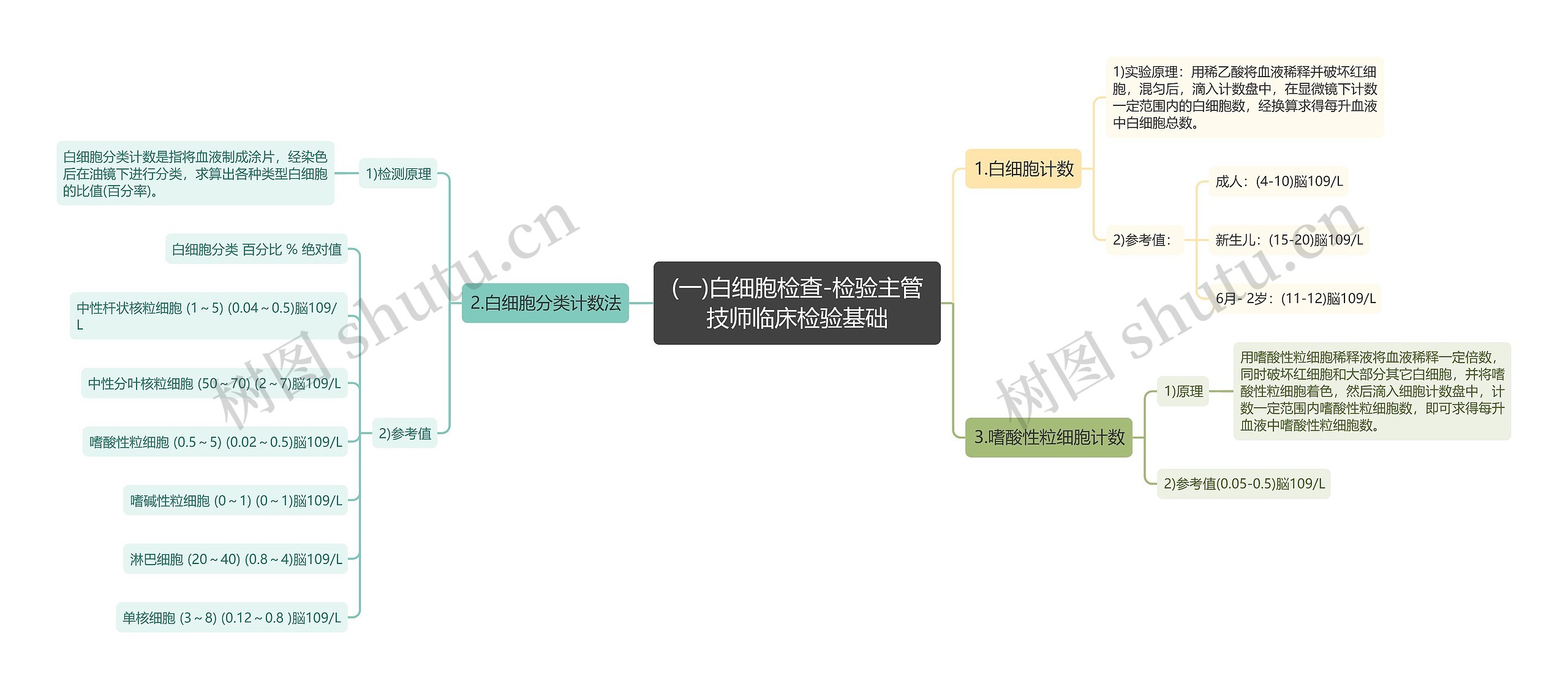 (一)白细胞检查-检验主管技师临床检验基础