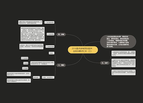 2016医师资格预防医学：血吸虫要点汇总（三）