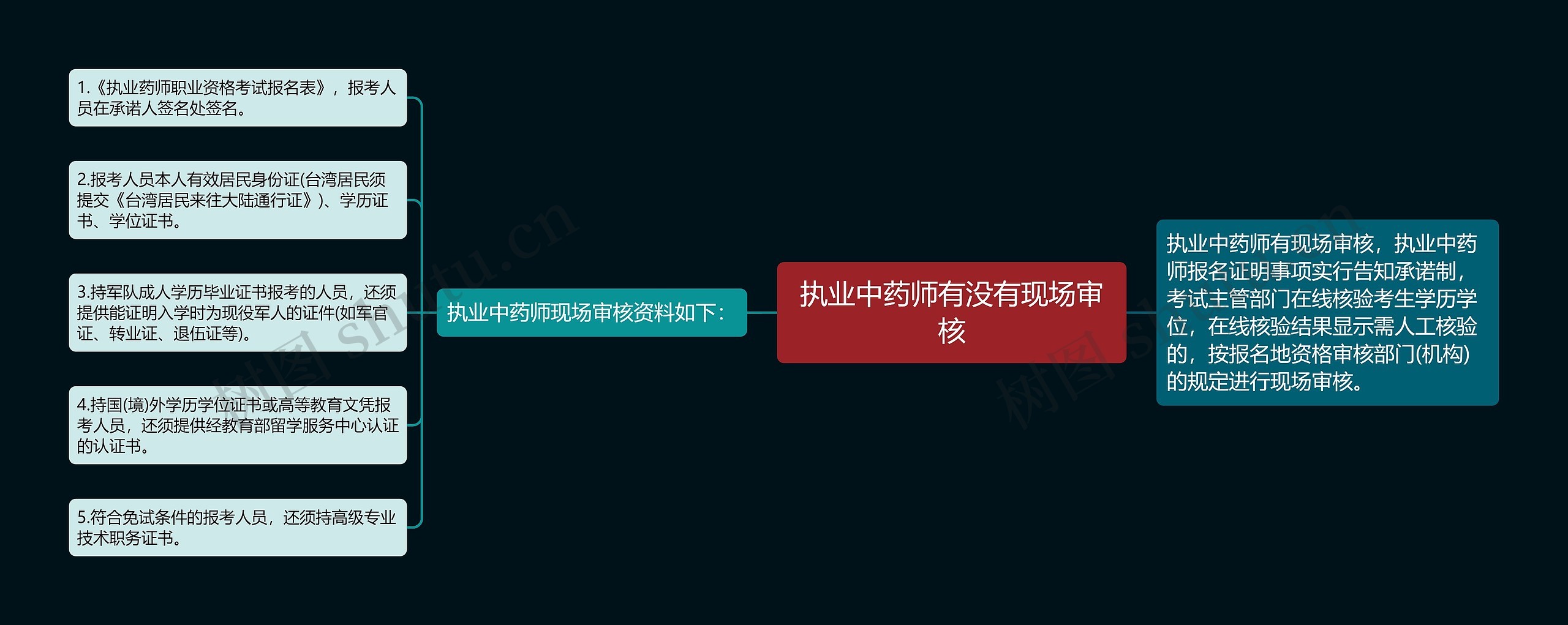 执业中药师有没有现场审核思维导图