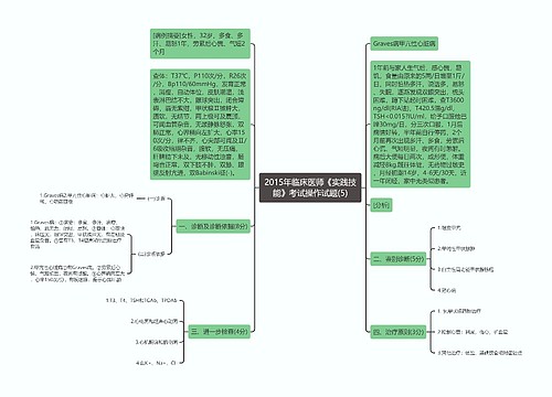 2015年临床医师《实践技能》考试操作试题(5)