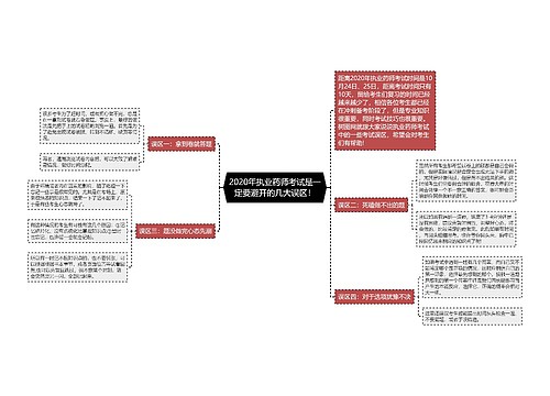 2020年执业药师考试是一定要避开的几大误区！