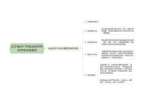 辽宁省2017年执业药师考试考场注意事项