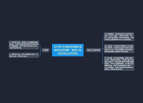 2019护士资格考试循环系统知识点详解：急性心包炎的体征及并发症