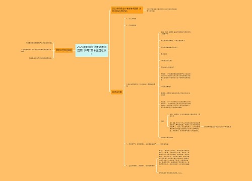 2022年初级会计考试考点回顾（8月2日考生回忆版）