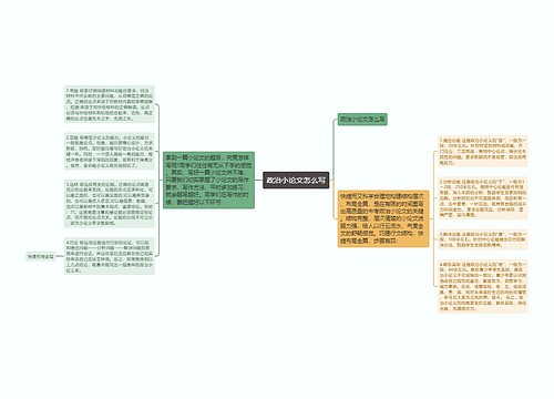 政治小论文怎么写