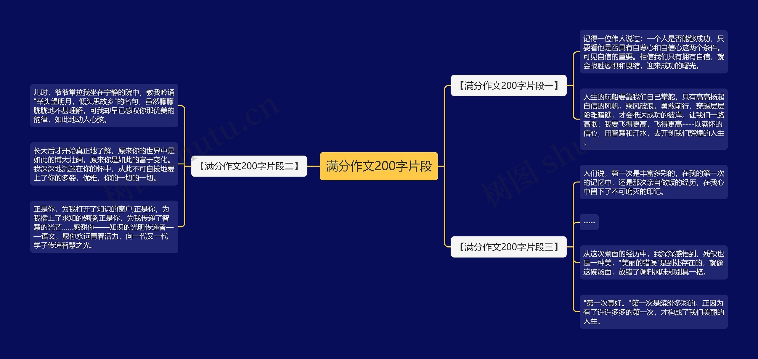 满分作文200字片段